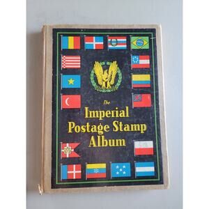 The Imperial Postage Stamp Album, W/Stamp Collection. Early 1900s Stamps.
